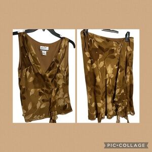 Randolph Duke Silk Skirt Set